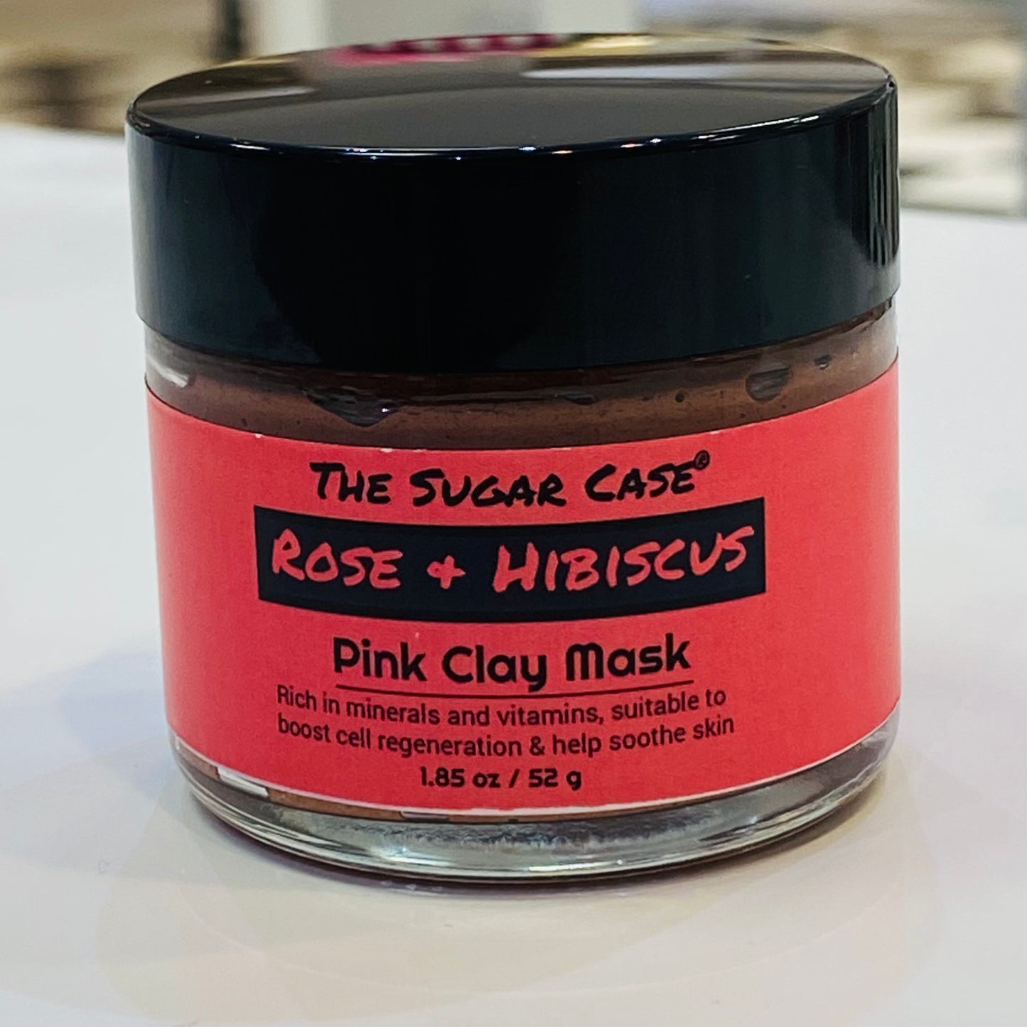 Rose and Hibiscus Pink Clay Mask