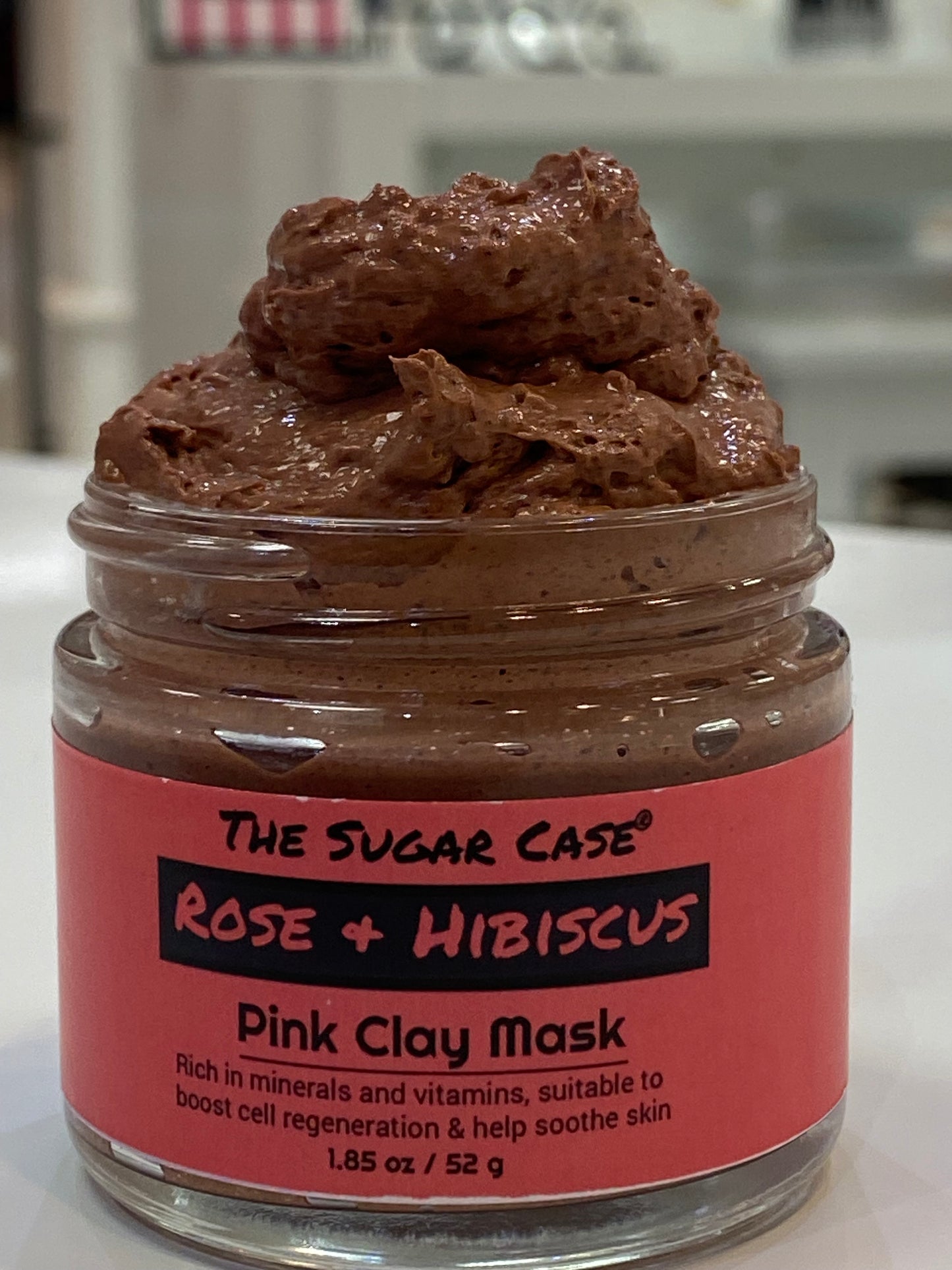 Rose and Hibiscus Pink Clay Mask