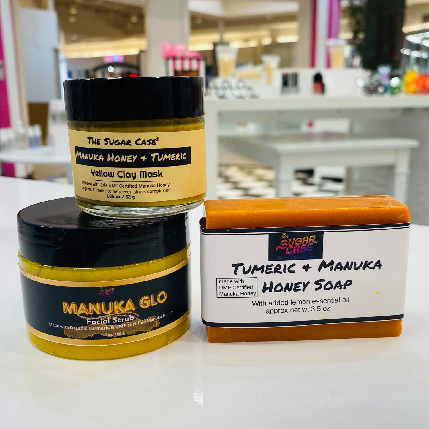 Manuka-Glo Facial Scrub infused with Organic Turmeric and Manuka Honey