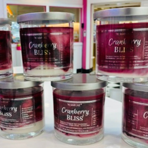 Cranberry Bliss Crackling Wooden Wick Candles