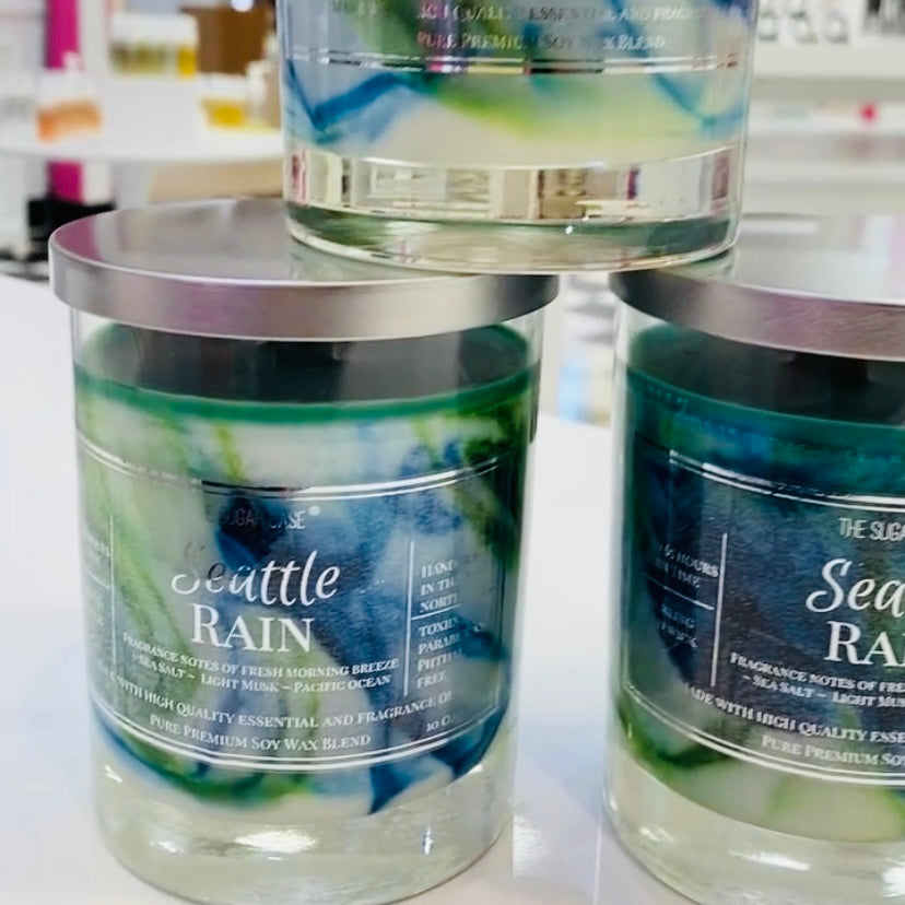 Seattle Rain Crackling Wooden Wick Candle