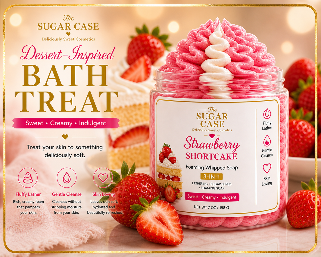 Strawberry Shortcake Foaming Whipped Soap