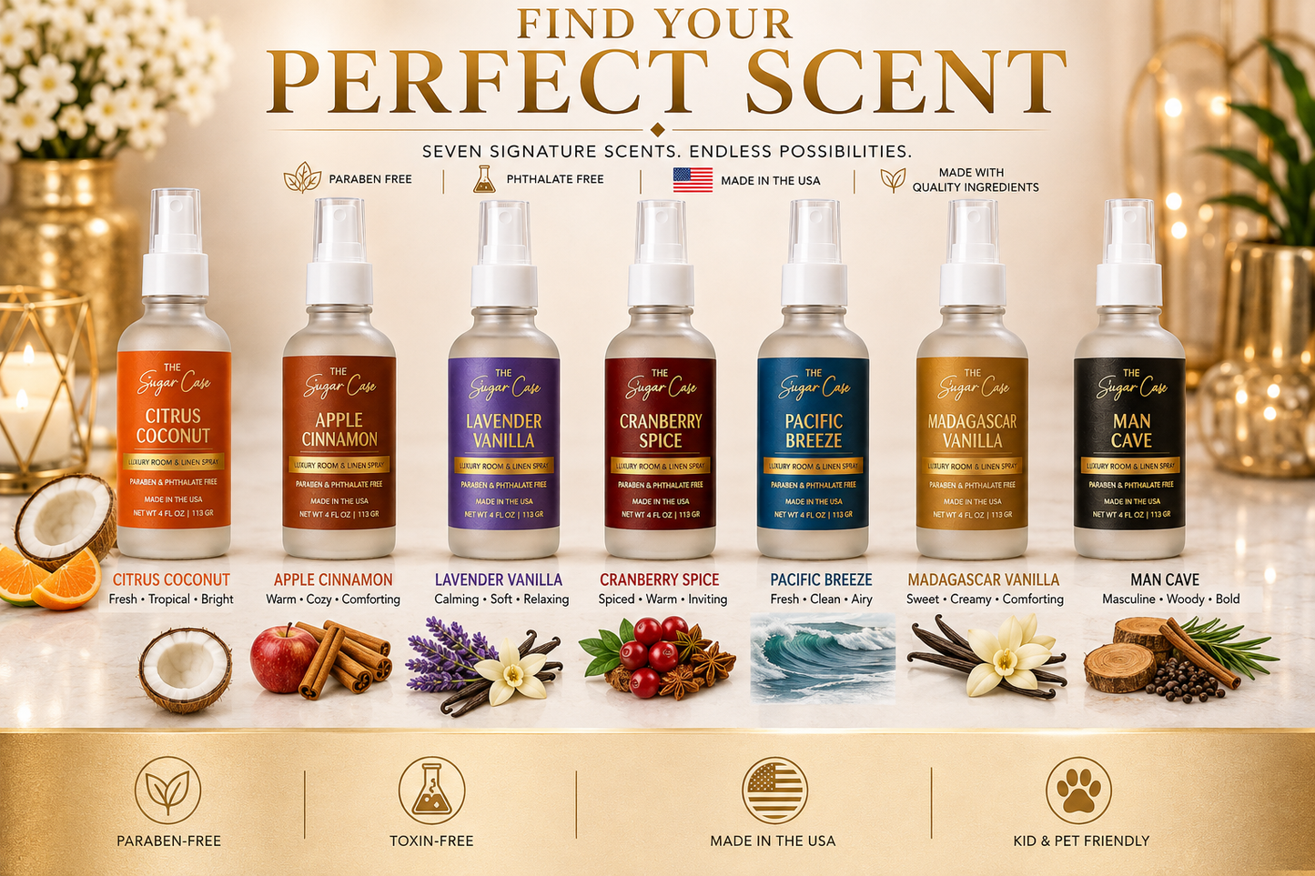 Lavender & Vanilla Luxury Room and Linen Spray