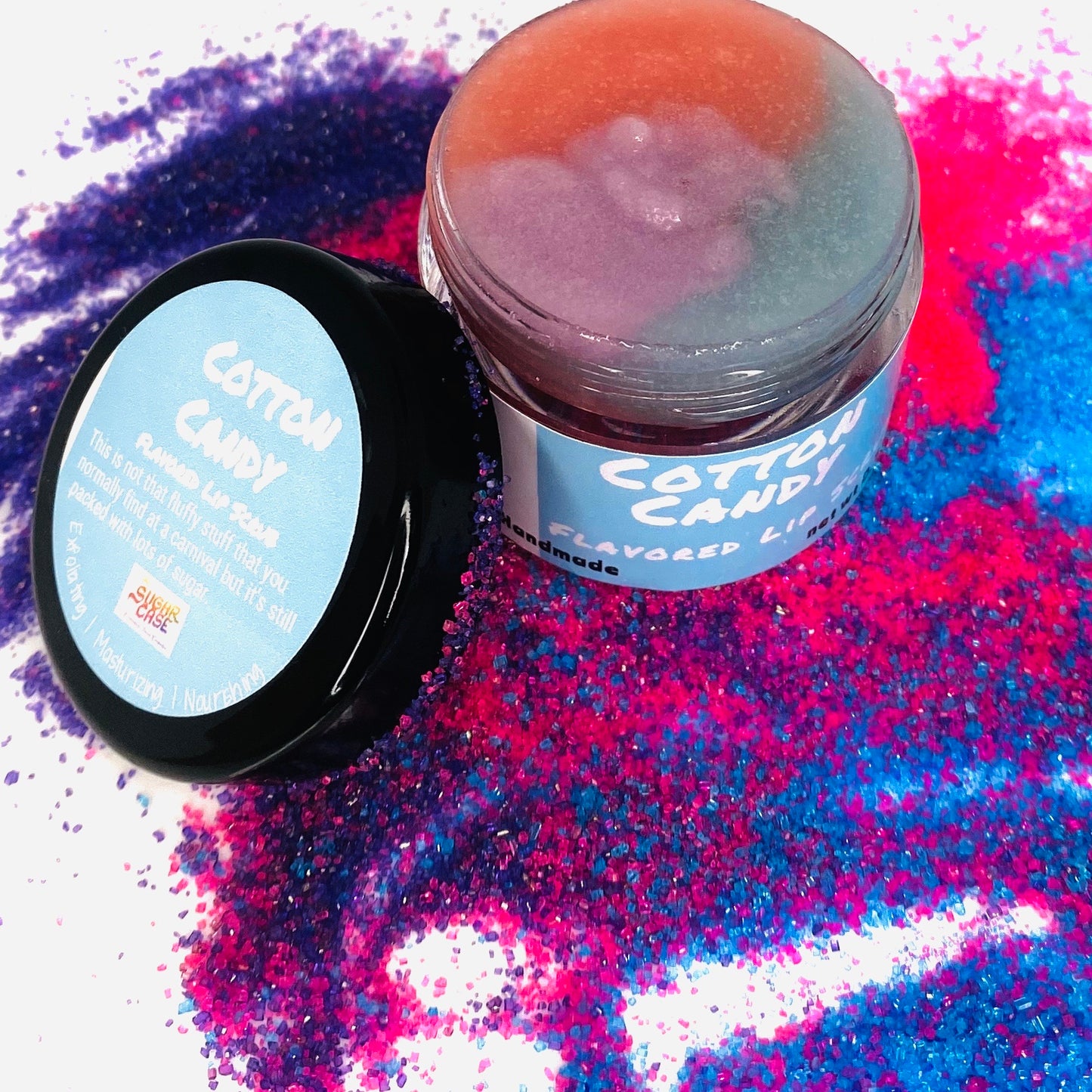 Cotton Candy Flavored Lip Scrub