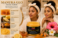 Manuka-Glo Facial Scrub infused with Organic Turmeric and Manuka Honey
