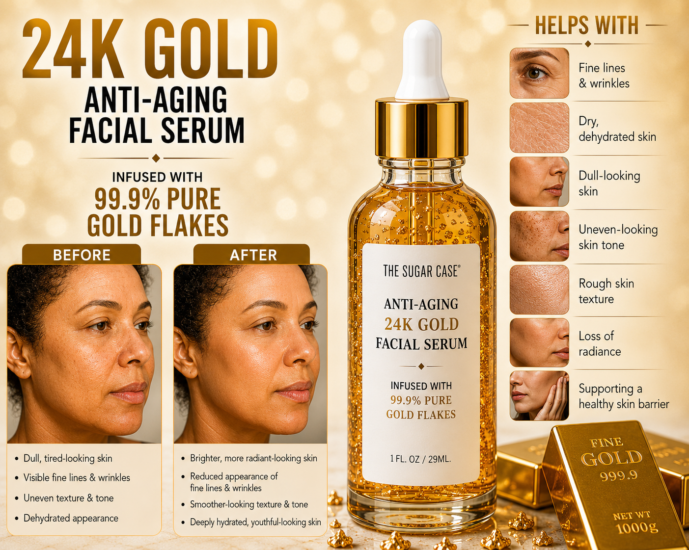Anti-Aging 24K Gold Facial Serum