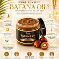 100% Raw & Unrefined Batana Oil