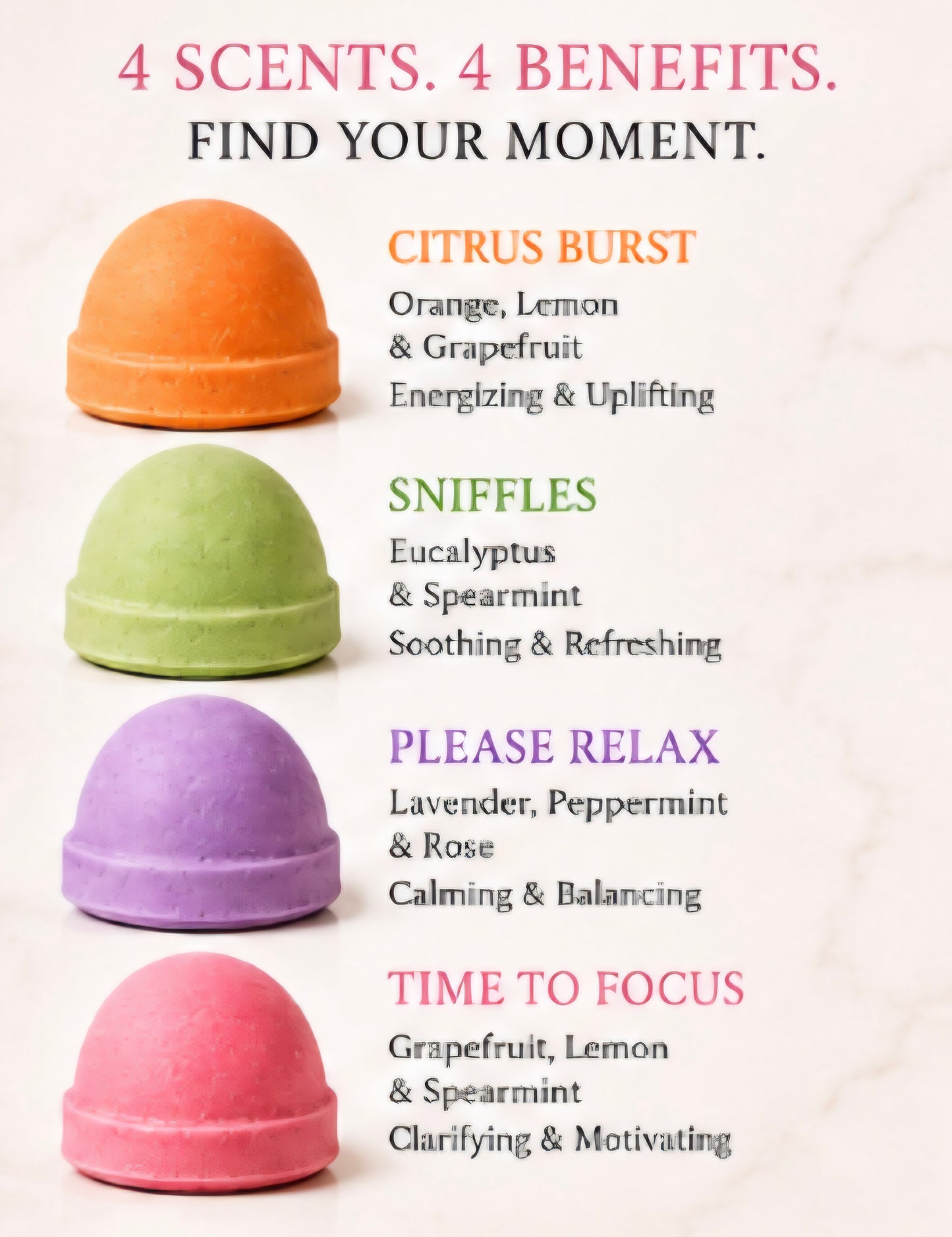 Citrus Burst (orange) Shower Steamers