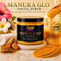 Manuka-Glo Facial Scrub infused with Organic Turmeric and Manuka Honey