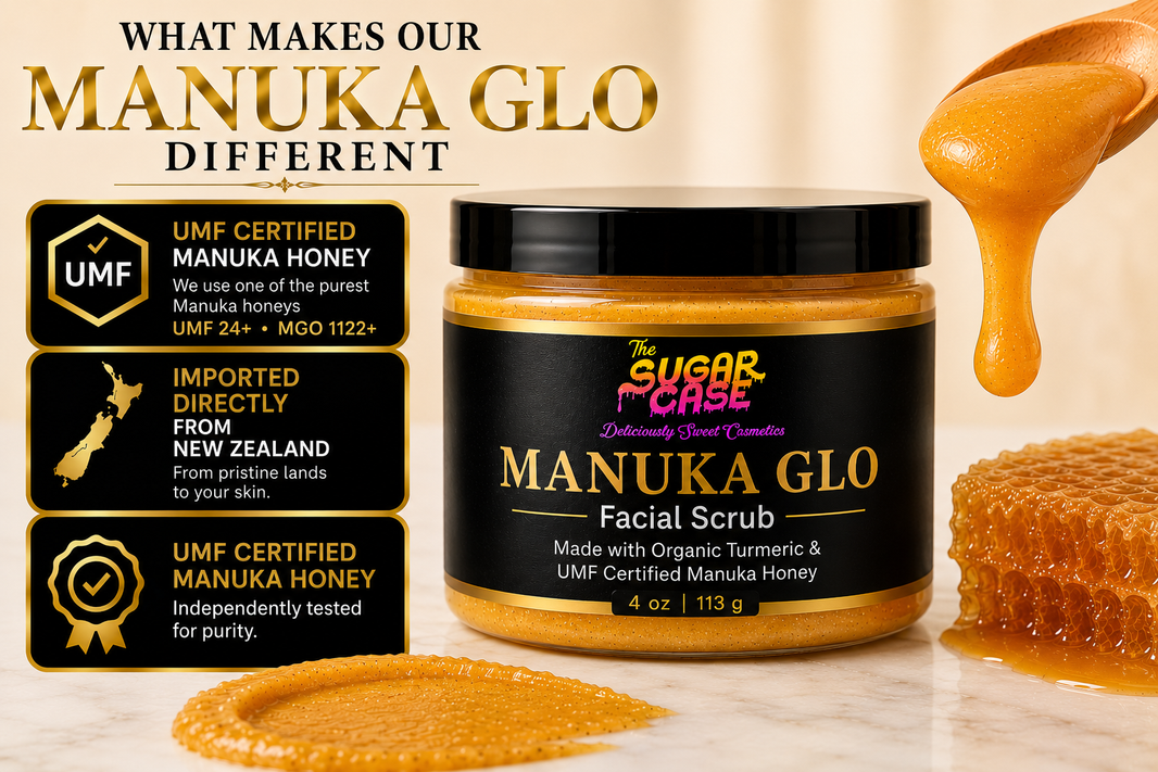 Manuka-Glo Facial Scrub infused with Organic Turmeric and Manuka Honey