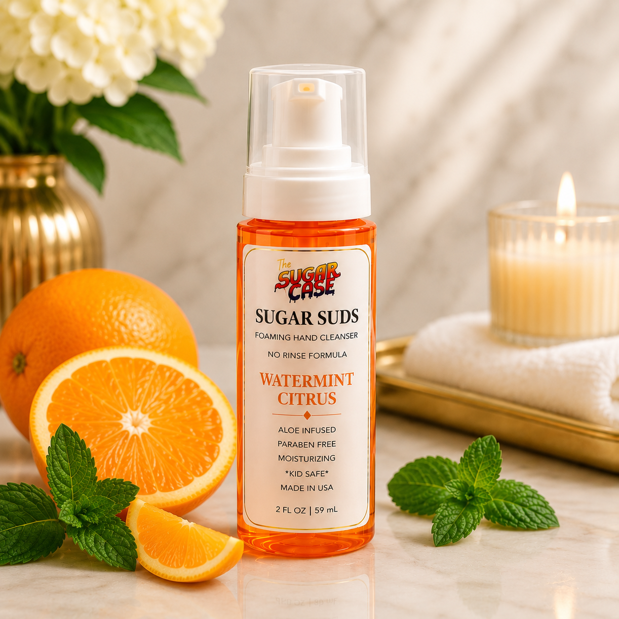 Watermint Citrus - Sugar Suds Foaming Hand Cleanser