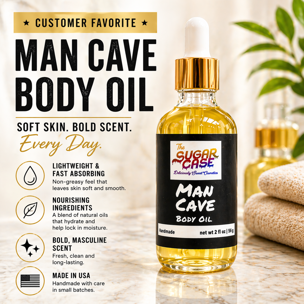 Man Cave Body Oil