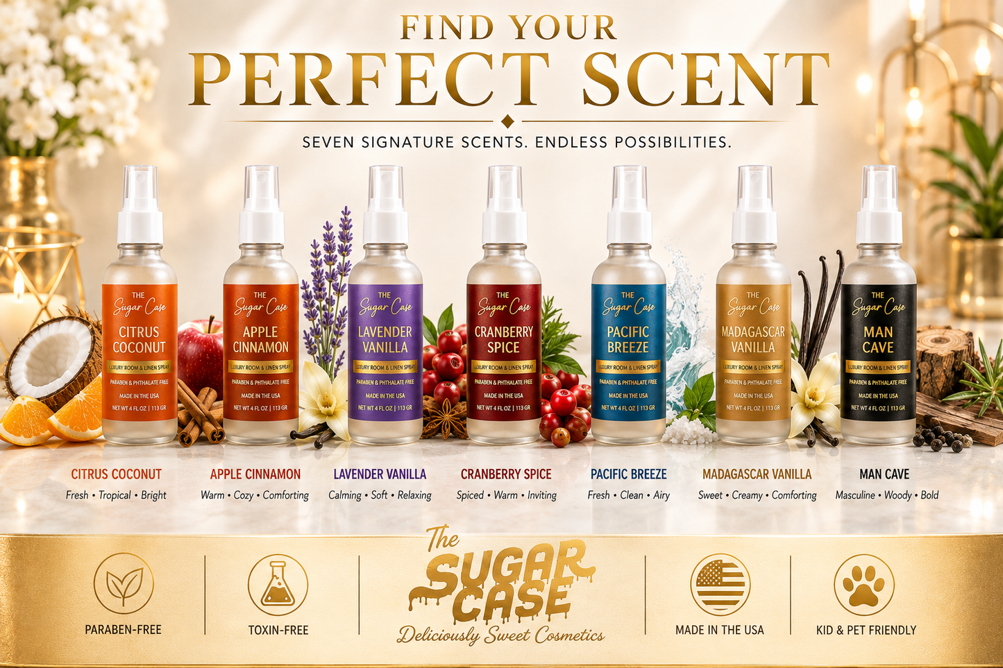 Apple Cinnamon Luxury Room and Linen Spray