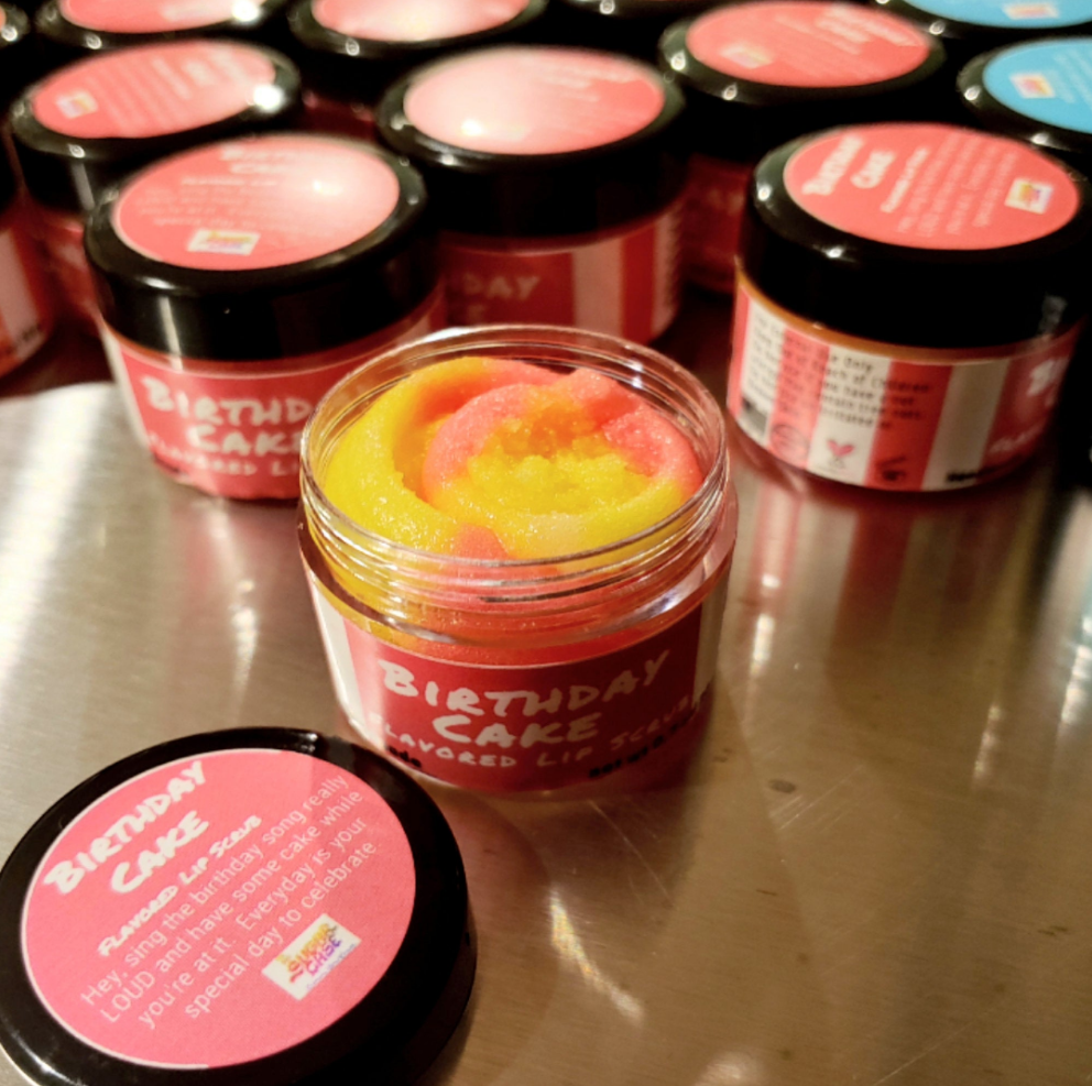 Birthday Cake Flavored Lip Scrub