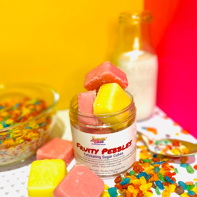 Fruity Pebbles Exfoliating Sugar Cubes